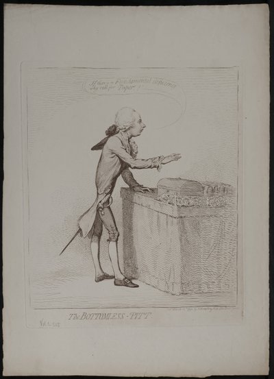 The Bottomless Pitt, 1792 by James Gillray